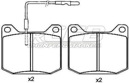 AutoMentum AM24150.6 Brake Pad Set 4-Piece for Peugeot 207 (WA WC_)  2006-2015 Rear Axle and Other Vehicles : : Automotive