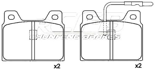 Peugeot Brake Pad Set