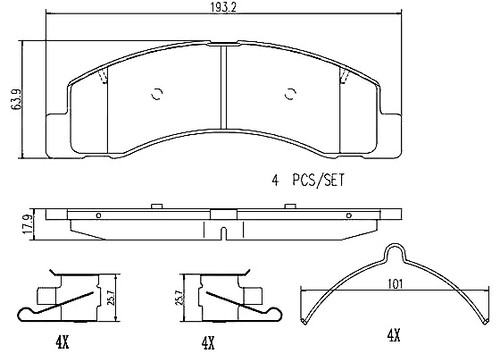 Ford Brake Pad Set